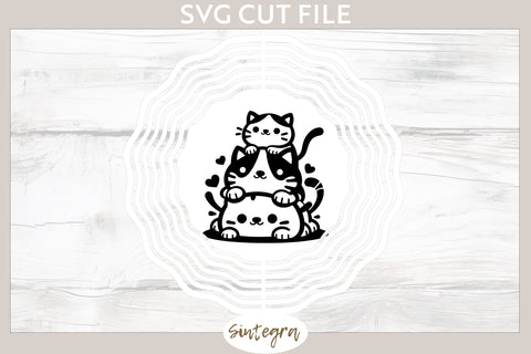 Cats Pile v2 SVG Cut File SVG Sintegra 