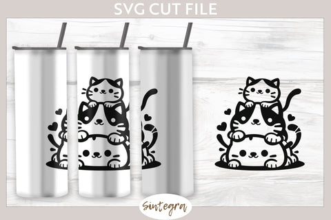 Cats Pile v2 SVG Cut File SVG Sintegra 