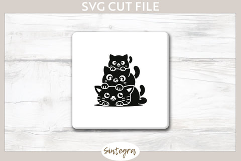 Cats Pile v4 SVG Cut File SVG Sintegra 