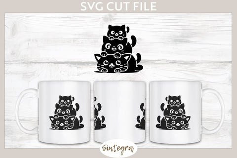 Cats Pile v4 SVG Cut File SVG Sintegra 