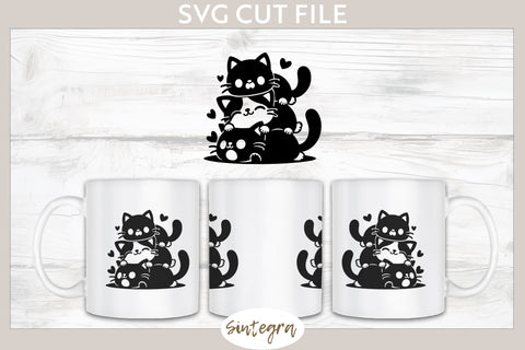 Cats Pile v5 SVG Cut File SVG Sintegra 