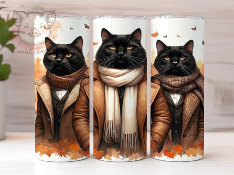Cats Posing 20oz Tumbler Png, Straight & Tapered Tumbler Png, Cat Lovers Tumbler Png, Digital Download PNG Sublimation Lara' s Designs 