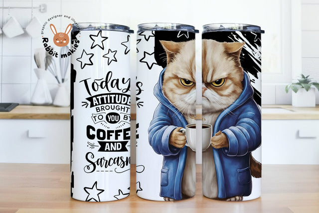 Cats Tumbler Wrap, Best Friend Cats 20oz Skinny Tumbler Sublimation Design, Funny Cats Skinny Tumbler Wrap, Cat Lover's Tumbler Wrap PNG Sublimation Rabbitmakies 