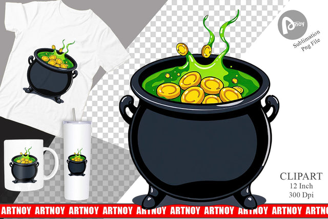 Cauldron Clipart Sublimation artnoy 