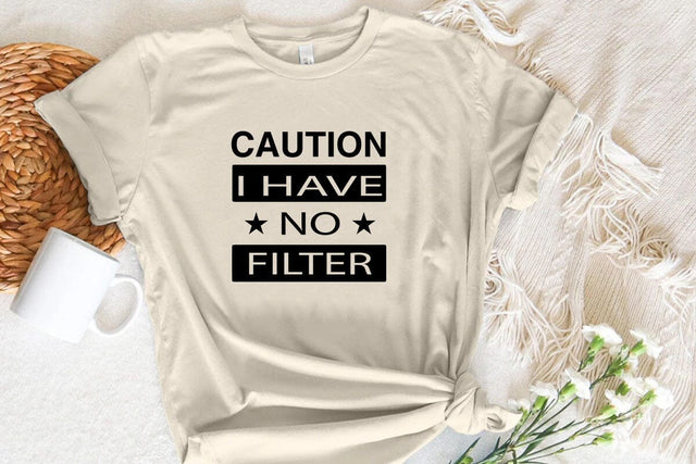 Caution I Have No Filter SVG Angelina750 