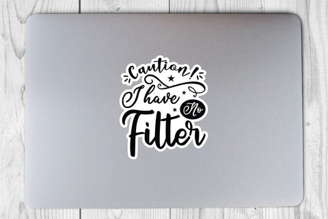Caution I Have No Filter SVG Angelina750 