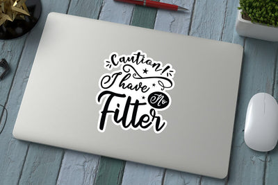 Caution I Have No Filter SVG Angelina750 