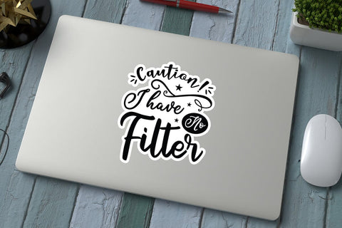Caution I Have No Filter SVG Angelina750 