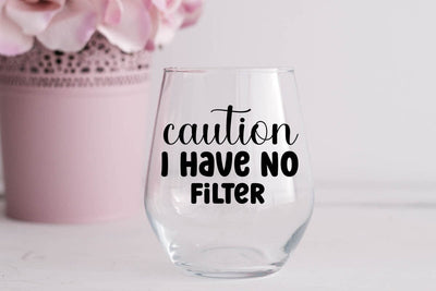 Caution I Have No Filter SVG Angelina750 