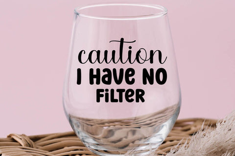 Caution I Have No Filter SVG Angelina750 