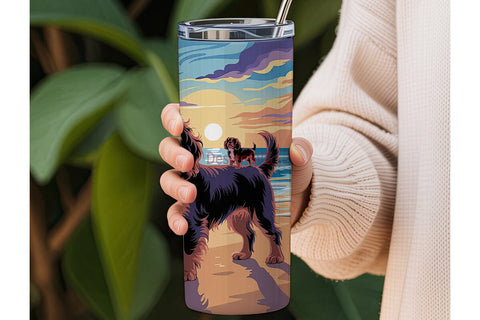 Cavalier King Charles 20oz Tumbler Wrap Sublimation DesignSVG 
