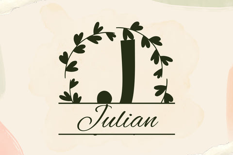 Cavallier Split Monogram – Classic Serif Split Monogram Font for Elegant Personalization Font Dm Letter Studio 