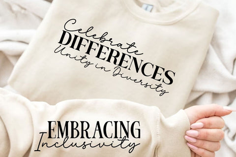 Celebrate Differences Unity in Diversity Sleeve Svg Design SVG Designangry 