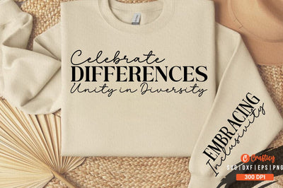 Celebrate Differences Unity in Diversity Sleeve Svg Design SVG Designangry 