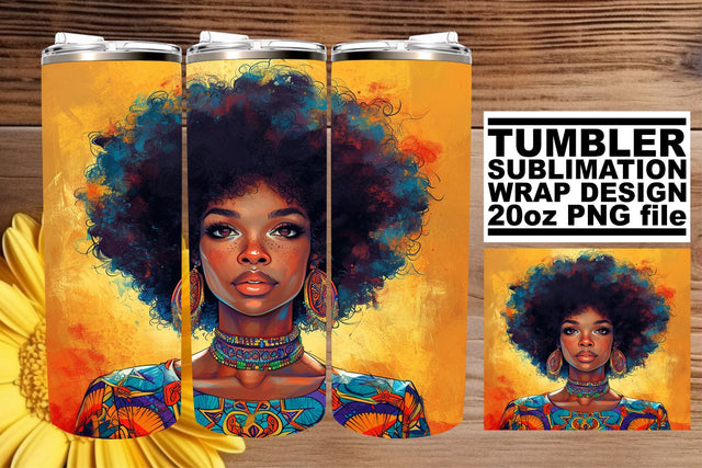 Celebrate Diversity - Afro Woman Sublimation Sublimation afrosvg 