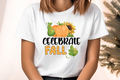 Celebrate Fall PNG Design Sublimation Designangry 