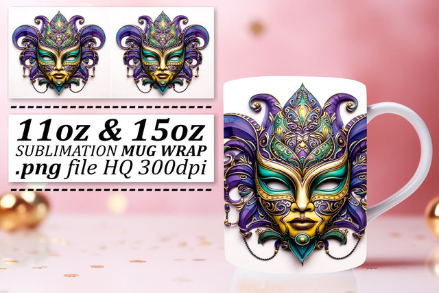 Celebrate in Style: Mardi Gras Sublimation Art Sublimation afrosvg 