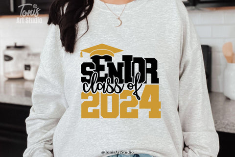 Celebrate the Class of 2024 with our Graduation SVG Bundle - Perfect for DIY Senior 2024 T-Shirt Designs! SVG TonisArtStudio 
