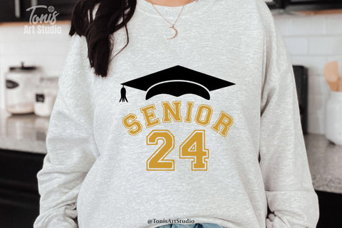 Celebrate the Class of 2024 with our Graduation SVG Bundle - Perfect for DIY Senior 2024 T-Shirt Designs! SVG TonisArtStudio 