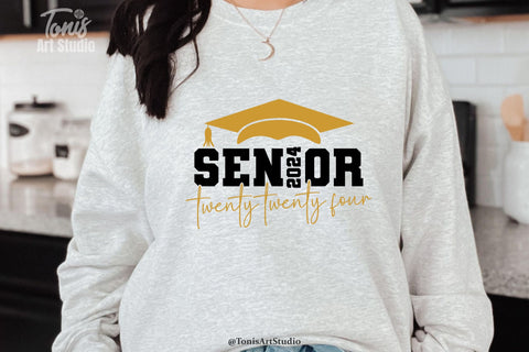 Celebrate the Class of 2024 with our Graduation SVG Bundle - Perfect for DIY Senior 2024 T-Shirt Designs! SVG TonisArtStudio 