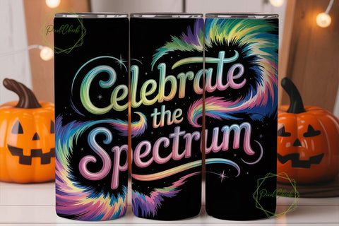 Celebrate the Spectrum Tumbler Wrap Sublimation PixelChick 