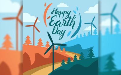 Celebrating Earth Day: Wind Energy, Nature, and Sustainable Landscapes for a Greener Future - Embracing Environmental Awareness and Renewable Energy Solutions on Earth Day SVG naemmiah021 
