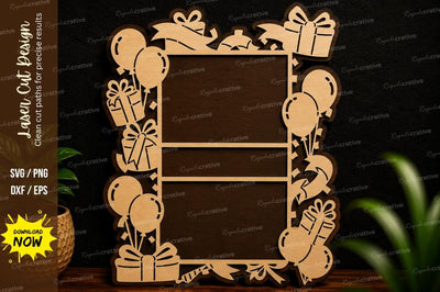 Celebration Frame Laser Cut SVG Design SVG Regulrcrative 