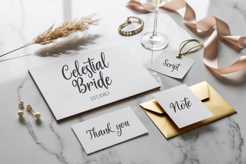 Celestial Bride Font – Romantic Wedding Script for Invitations, Logos & Elegant Bridal Branding Font TonisArtStudio 