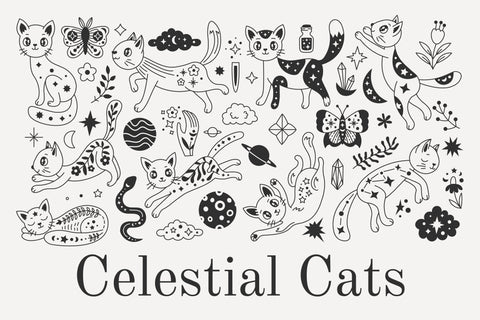 Celestial Cats Sublimation Rin Green 