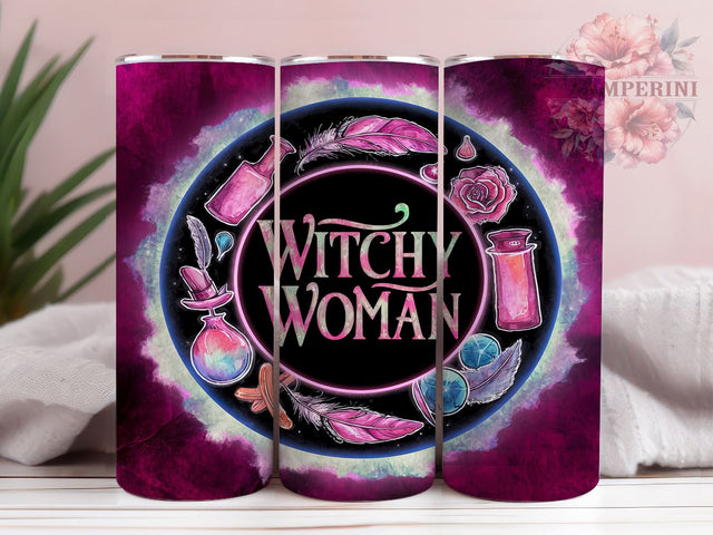 Celestial Crystal Ball Witchy Woman 20oz Tumbler Wrap PNG, Inspiration Quotes Tumbler Png, Straight & Tapered Tumbler Wrap, Instant Digital Download Sublimation Li Zamperini 