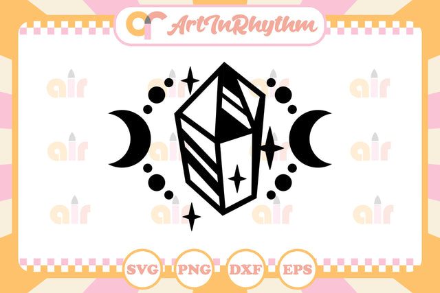 Celestial Crystal svg, Mystical Crystal svg SVG Artinrhythm shop 