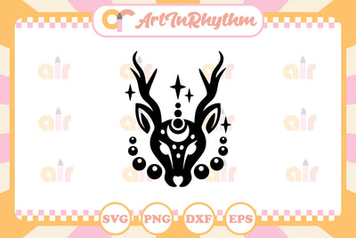 Celestial Deer svg / Mystical Deer svg SVG Artinrhythm shop 