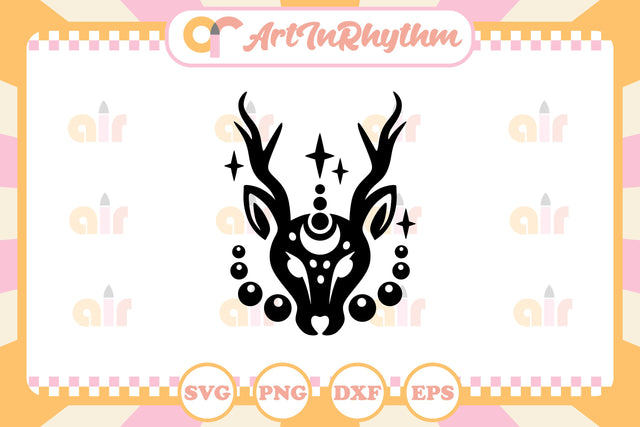 Celestial Deer svg / Mystical Deer svg SVG Artinrhythm shop 