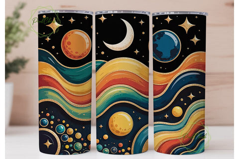 Celestial Dream 20oz Tumbler Wrap Sublimation PixelChick 