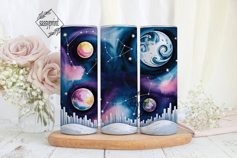 Celestial Dream 20oz Tumbler Wrap Sublimation sassyprint 