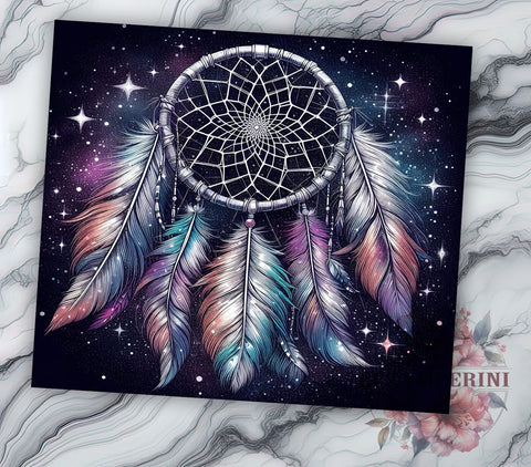 Celestial Dreamcatcher 20 oz Skinny Tumbler Sublimation Design, Straight & Tapered Tumbler Png, Dreamcatcher Tumbler Png, Digital Download PNG Sublimation Li Zamperini 