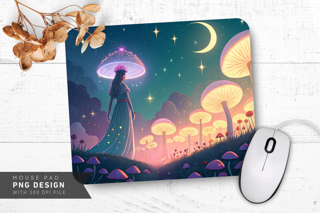 Celestial Fantasy Illustration Mousepad Sublimation Regulrcrative 