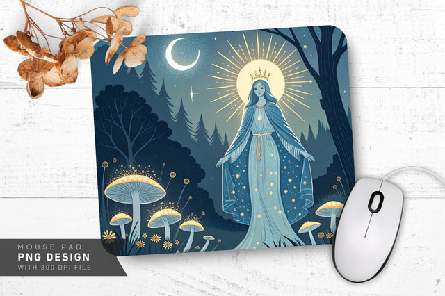 Celestial Fantasy Scene Mousepad Sublimation Regulrcrative 