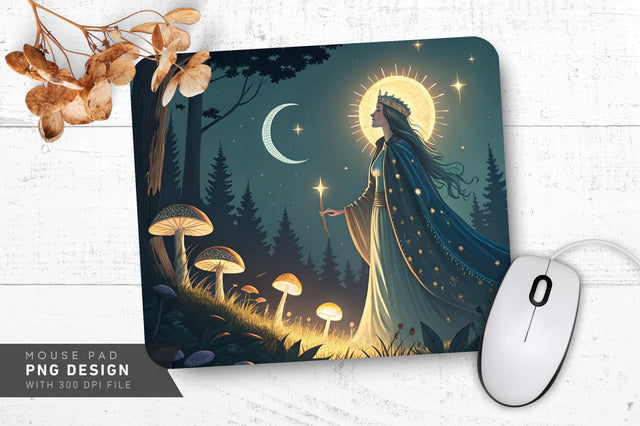 Celestial Fantasy Scene Mousepad Sublimation Regulrcrative 