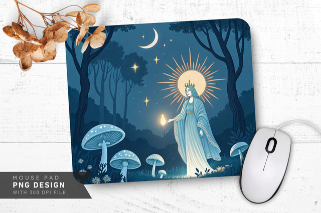 Celestial Fantasy Scene Mousepad Sublimation Regulrcrative 