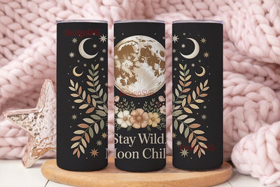 Celestial Floral 20oz Tumbler Wrap Sublimation DesignSVG 