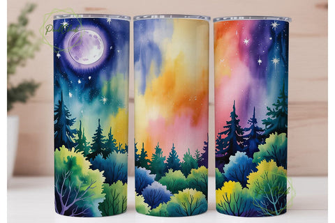 Celestial Forest Fantasy 20oz Tumbler Sublimation PixelChick 