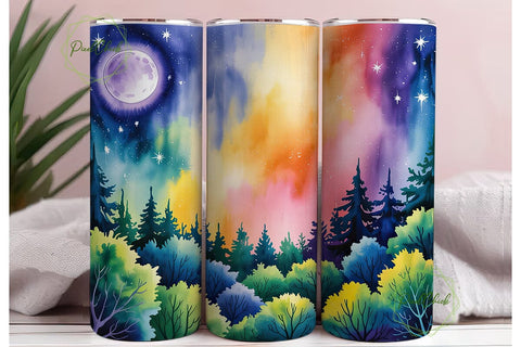 Celestial Forest Fantasy 20oz Tumbler Sublimation PixelChick 