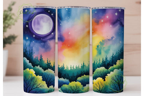 Celestial Forest Fantasy 20oz Tumbler Sublimation PixelChick 