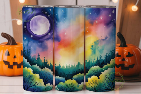 Celestial Forest Fantasy 20oz Tumbler Sublimation PixelChick 
