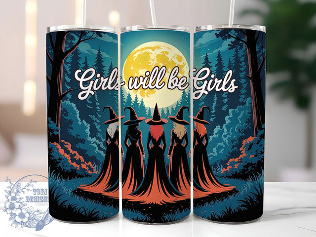 Celestial Forest Witch Tumbler Wrap, 20oz Skinny Tumbler, Celestial Tumbler Png, Forest Witch Png, Sublimation Design, Coven Tumbler Wrap, Tumbler Wrap Download Sublimation ToriDesigns 