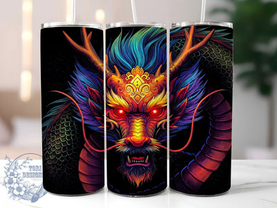 Celestial Galaxy Dragon Tumbler Wrap, Cosmic Dragon Cup, Galaxy Fantasy Tumbler, 20oz Dragon Wrap, Mystical Dragon PNG, Starry Night Tumbler Design, Astrological Dragon Art Sublimation ToriDesigns 