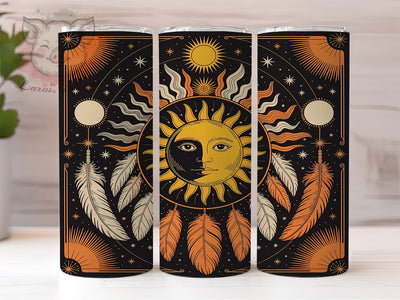 Celestial Galaxy Moon Tumbler, Galaxy Tarot Design, Mystic Moon Pattern, 20Oz Sublimation Wrap, Cosmic Tarot Art, Starry Galaxy Texture, Tumbler Sublimation Sublimation Lara' s Designs 