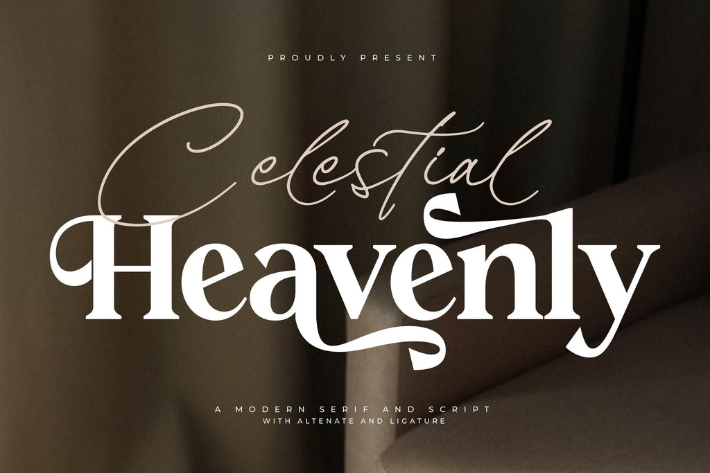 Celestial Heavenly Font Duo - So Fontsy