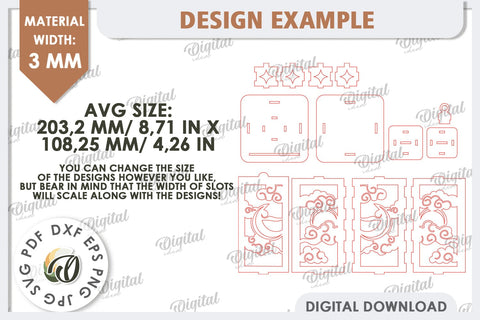 Celestial Lanterns Laser Cut Bundle. Sun And Moon Decor SVG SVG Evgenyia Guschina 